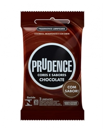 PRESERVATIVO PRUDENCE COM 3 CHOCOLATE PRUDENCE