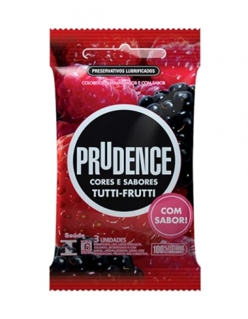 PRESERVATIVO PRUDENCE COM 3 TUTI FRUTI PRUDENCE