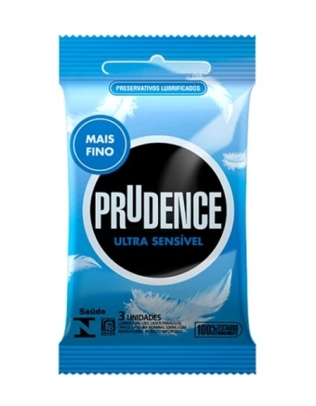 PRESERVATIVO PRUDENCE COM 3 ULTRA SENSIVEL PRUDENCE