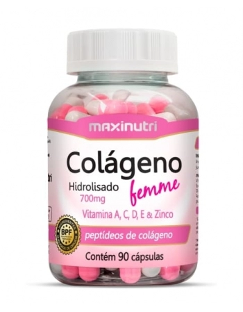 COLAGENO HIDROLISADO FEMME COM 90 CAPS MAXINUTRI