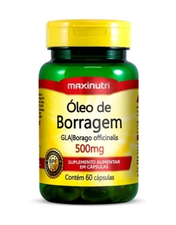 OLEO DE BORRAGEM 500MG COM 60 MAXINUTRI