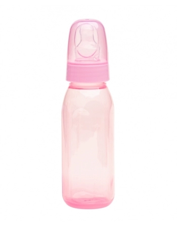 MAMADEIRA BICO SILICONE ORTODONTICO 220ML R2662/01 ROSA