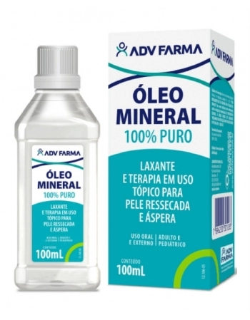 OLEO MINERAL 100% PURO 100ML ADV