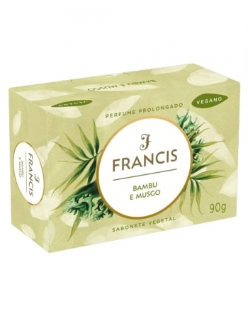 SABONETE BARRA VEGETAL BAMBU E MUSGO 90G FRANCIS