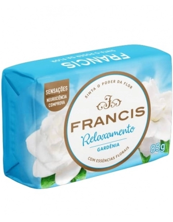 SABONETE BARRA RELAXAMENTO GARDÊNIA 85G FRANCIS