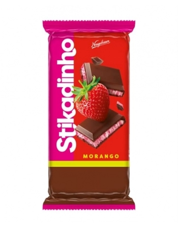 CHOCOLATE BARRA STIKADINHO MORANGO C/12UNX70G NEUGEBAUER