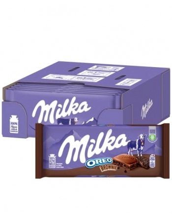 CHOCOLATE BARRA OREO BROWNIE DISPLAY C/22X100G MILKA