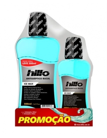 PACK ANTISSEPTICO BUCAL ICE 500ML+250ML HILLO