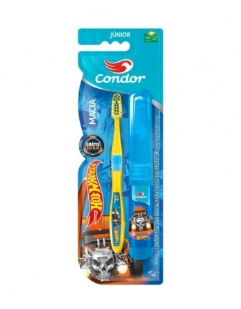ESCOVA DENTAL HOT WHEELS JR COM ESTOJO MACIA REF3160-0 CONDOR