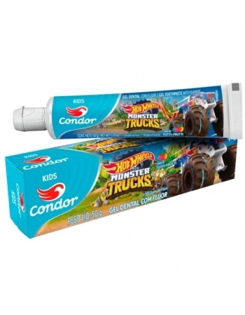 GEL DENTAL HOT WHEELS 50G COM FLUOR 2-5 ANOS REF3512 CONDOR