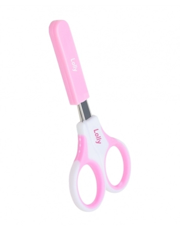 TESOURINHA INFANTIL COM CAPA R7300/01 ROSA LOLLY