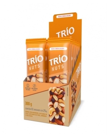 BARRA DE CEREAL TRIO NUTS TRAD COM 12 TRIO
