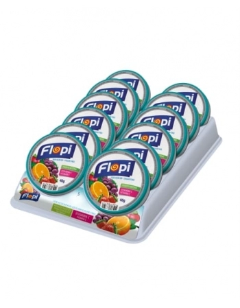 BALA FLOPI S/ ACUCAR FRUIT MIX 40G COM 12 R5881 FLORESTAL