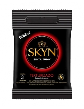 PRESERVATIVO BLOWTEX COM 3 SKYN TEXTURIZADO BLOWTEX