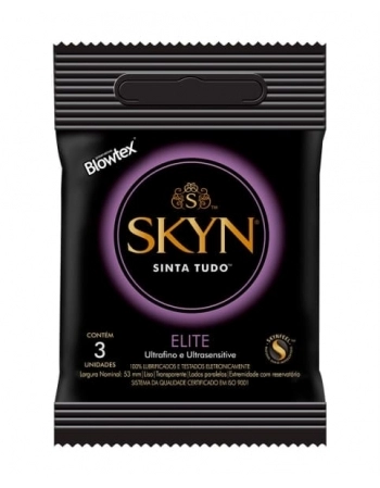 PRESERVATIVO BLOWTEX COM 3 SKYN ELITE BLOWTEX