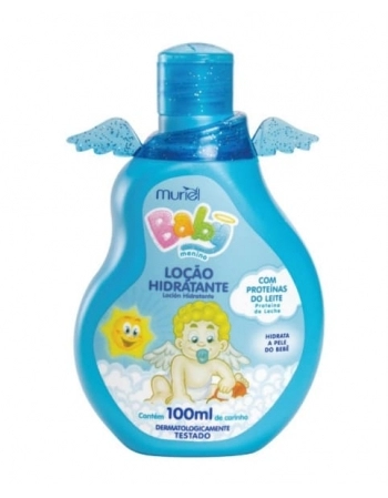 LOCAO HIDRATANTE BABY MURIEL 100ML AZUL MURIEL