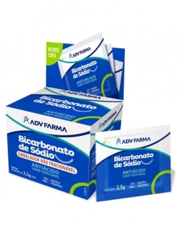 BICARBONATO DE SODIO SACHE 2,5G COM 10 ADV