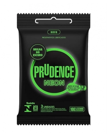 PRESERVATIVO PRUDENCE COM 3 NEON PRUDENCE