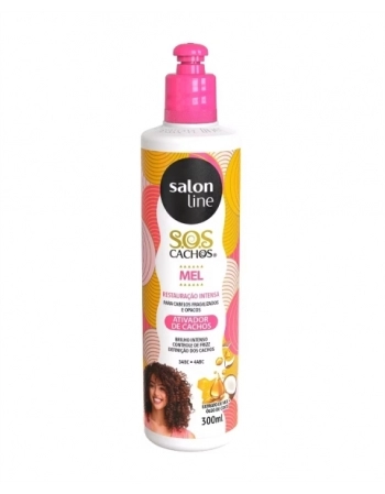 ATIVADOR DE CACHOS MEL SOS CACHOS 300ML SALON LINE
