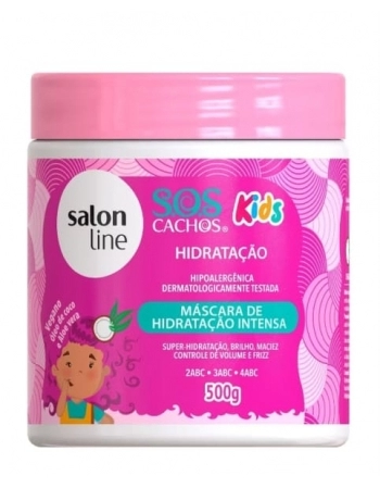 MASCARA DE HIDRATACAO KIDS SOS CACHOS 500G SALON LINE