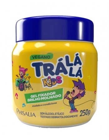 GEL FIXADOR TRALALA BRILHO MOLHADO S/ ALCOOL 250G TRA LA LA