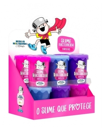 SLIME GELELE BACTERICIDA MENINO MALUQUINHO BRILHO DISPLAY C/12