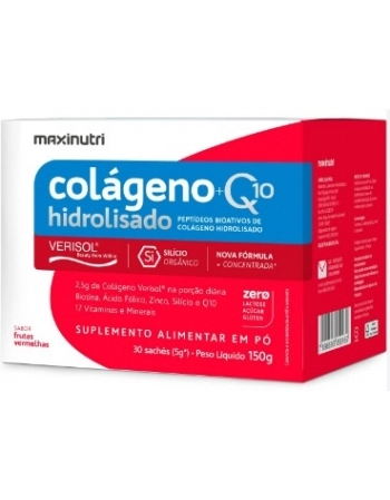 COLAGENO HIDR. 2EM1 SACHE VERISOL F. VERMELHAS 30 X 10G MAXINUTRI