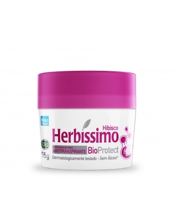 DESODORANTE HERBISSIMO CREME BIO PROTECT 55G HIBISCO