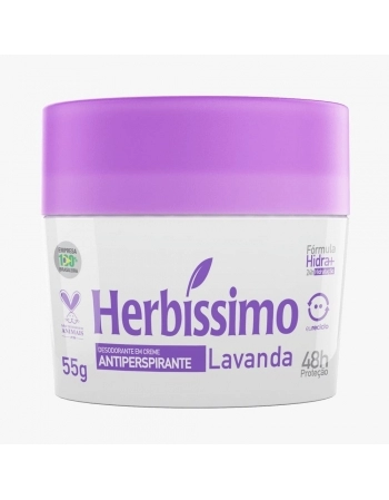 DESODORANTE HERBISSIMO CREME 55G LAVANDA