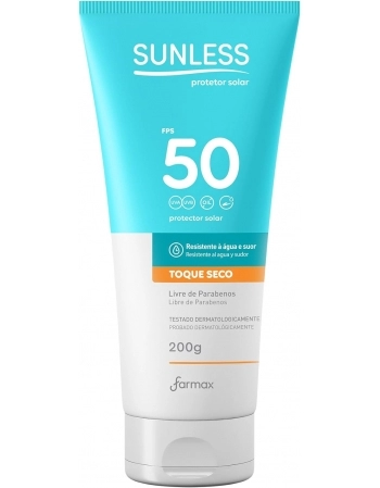 PROTETOR SOLAR FPS 50 SUNLESS 200G FARMAX
