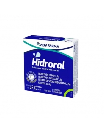 HIDRORAL REIDRATANTE ORAL TRADICIONAL C/4 ENV 27.9G ADV