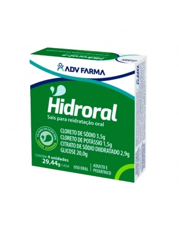 HIDRORAL REIDRATANTE ORAL GUARANA C/4 ENV 29.44G ADV