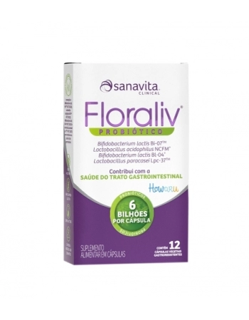 FLORALIV PROBIOTICO C/12 CAPS SANAVITA