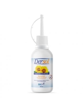 OLEO DE GIRASSOL DERSOL ALMOTOLIA 200ML BELLAPHYTUS