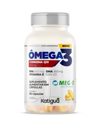 OMEGA 3 CONC MEG3 540/360+VIT E+Q10 C/60 CAPS KATIGUA