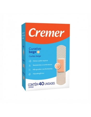 CURATIVO CREMER BEGE COM 40UN CREMER