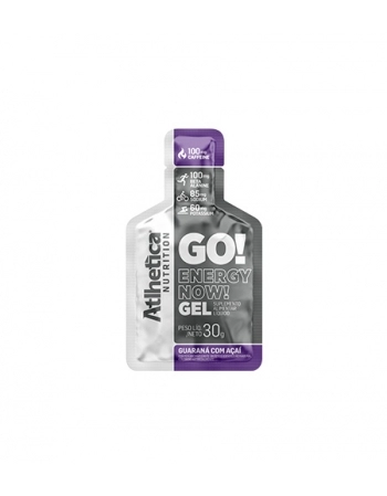 GO! ENERGY NOW GEL COM 10 SACHES GUARANA COM ACAI ATLHETICA NUTRITION
