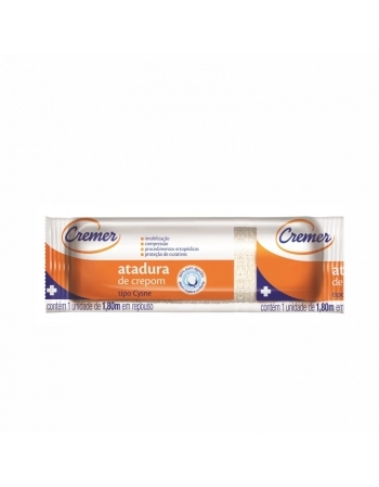 ATADURA CREPE CYSNE 15CMX1,8M 13 FIOS COM 6 CREMER