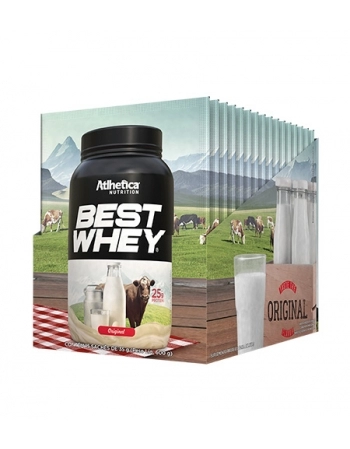 BEST WHEY PROTEIN DISPLAY C/15 SACHE ORIGINAL - ATLHETICA