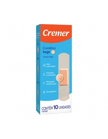 CURATIVO CREMER BEGE C/10UN