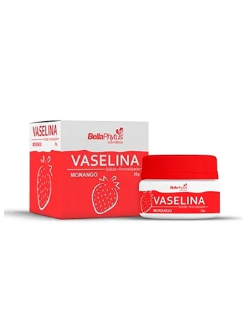 VASELINA SÓLIDA MORANGO 25G BELLAPHYTUS