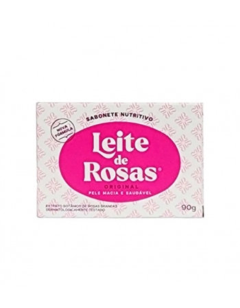 SABONETE LEITE DE ROSAS TRADICIONAL 90G NOVA FORMULA