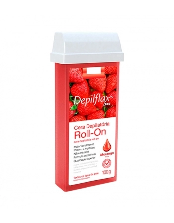 CERA DEPILATORIA ROLL-ON MORANGO 100G