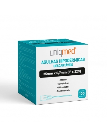 AGULHA 25X0,70 C/100 UNIQMED