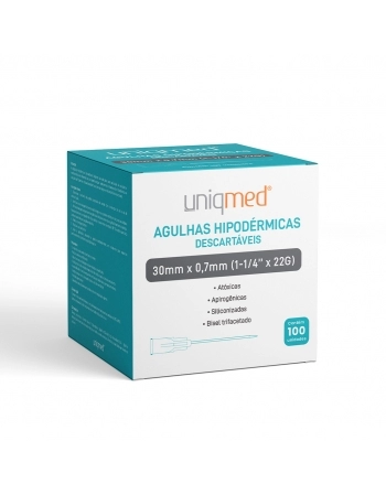 AGULHA 30X0,70 C/100 UNIQMED
