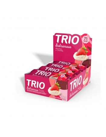BARRA CEREAL TRIO MORANGO COM CHANTILLY COM 12 TRIO