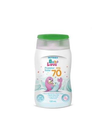 PROTETOR SOLAR FPS 70 BEBE LOVE 120ML NUTRIEX