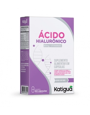 ACIDO HIALURONICO 80MG + VIT C/60 CAPS KATIGUA