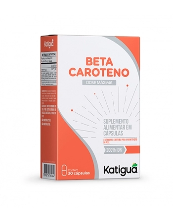 BETACAROTENO DOSE MAXIMO C/30 CAPS KATIGUA