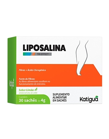 LIPOSALINA FIBRAS + ACIDO CLOROG LIMAO SACHE 30X4G KATIGUA